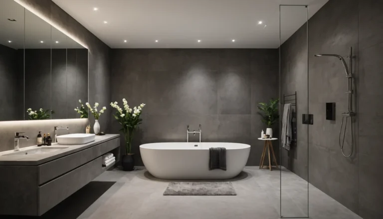 salle de bain sans joints avantages et inconvénients