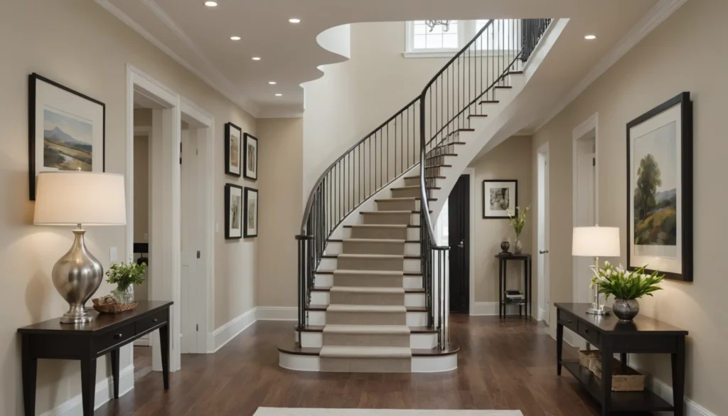 aménager un couloir avec escalier ouvert